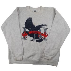 Vintage 90s FBI Academy Spellout Graphic T Shirt